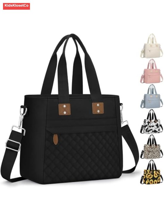 Other - Insulated Lunch Tote Bag with Adjustable Shoulder Strap - Polyester